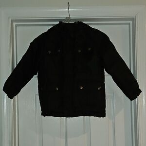 Cozy Black Kids Puffer Jacket